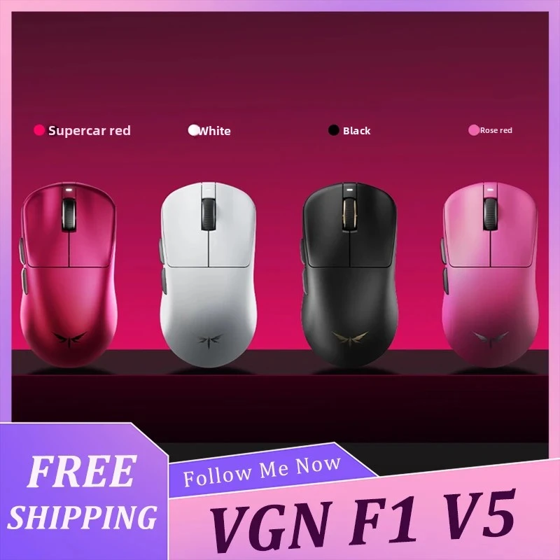raton-inalambrico-para-juegos-vgn-dragonfly-f1-v5-ligero-ergonomico-tri-modo-e-sports-chip-dual-nordic-54lm20-regalos