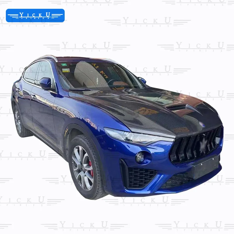 

Carbon Fiber Material Bonnet Hood for Maserati Levante Upgrade MSY Style Hood Perfect Match Transparent Hood 2016-2022