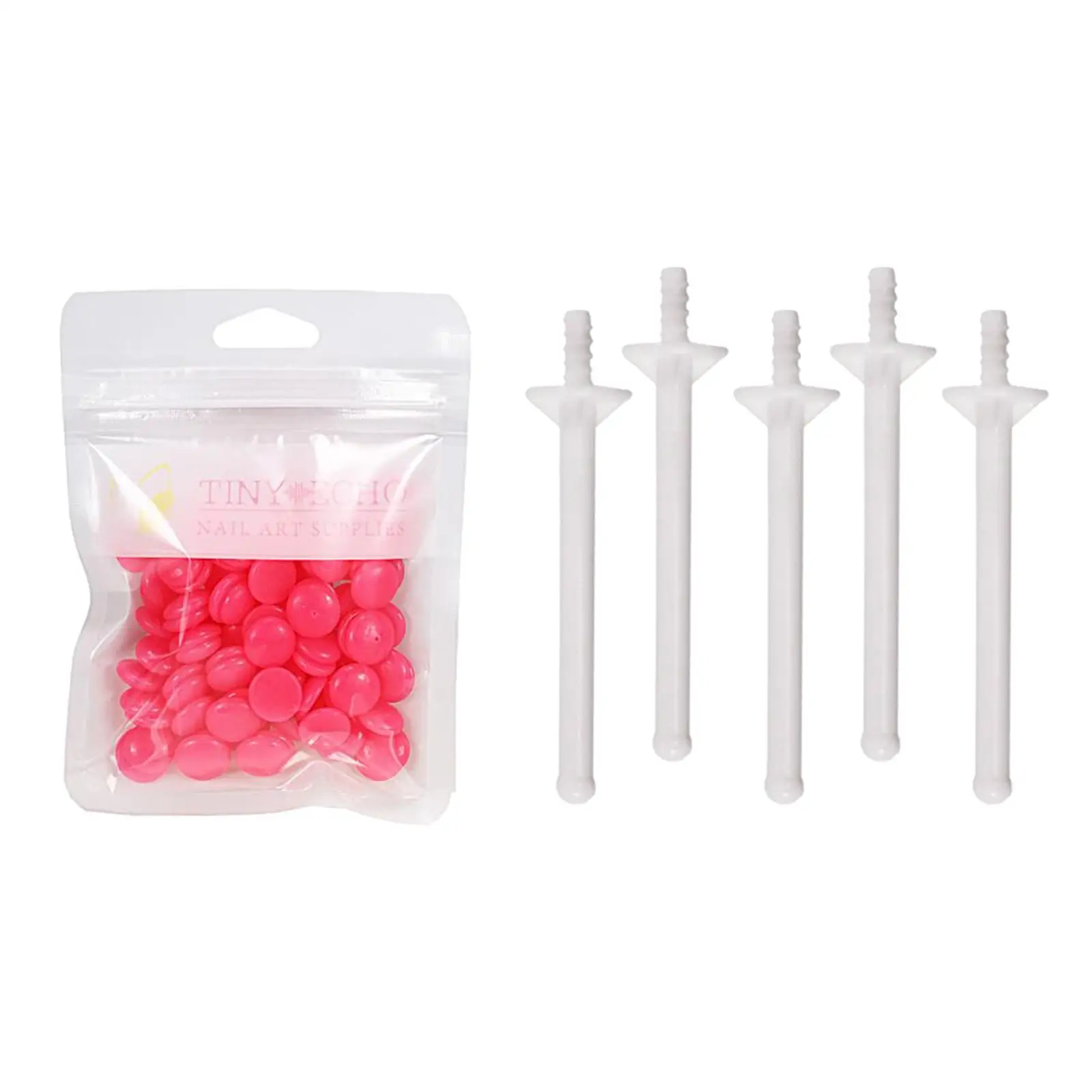 Painless Depilatory Wax Waxing Beaded 30g & 5pcs Nose Hair Stick Applicator