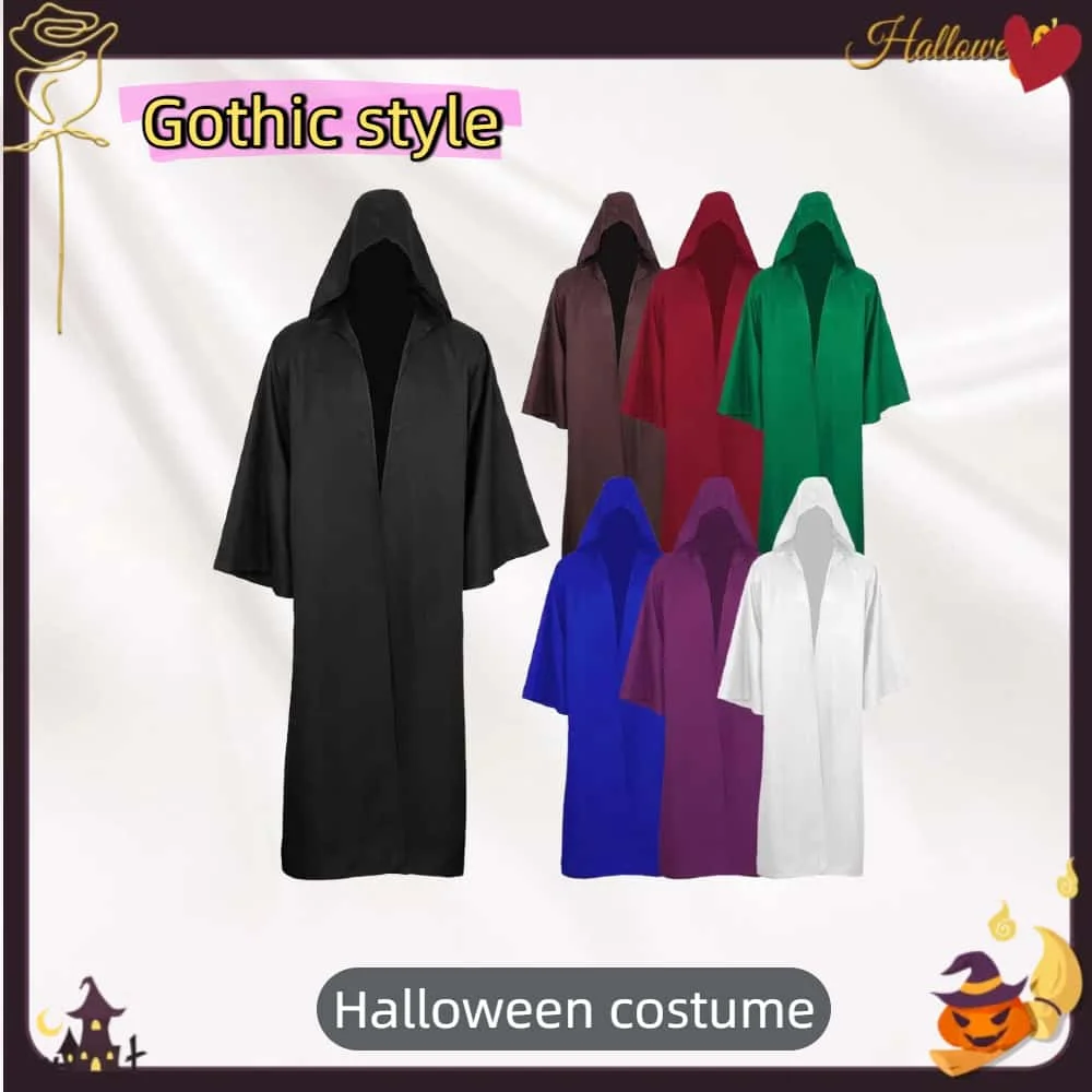 

Европейские и американские костюмы на Хэллоуин 2025: плащ средневекового мрачного жнеца, темный демон, готический стиль