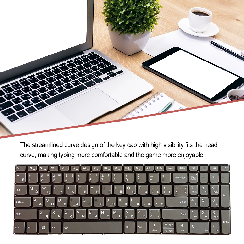 Laptop RU Backlight Keyboard Gaming Notebook Computer Keypad Computers Repair Upgrade Accessories Replacement for Ideapad