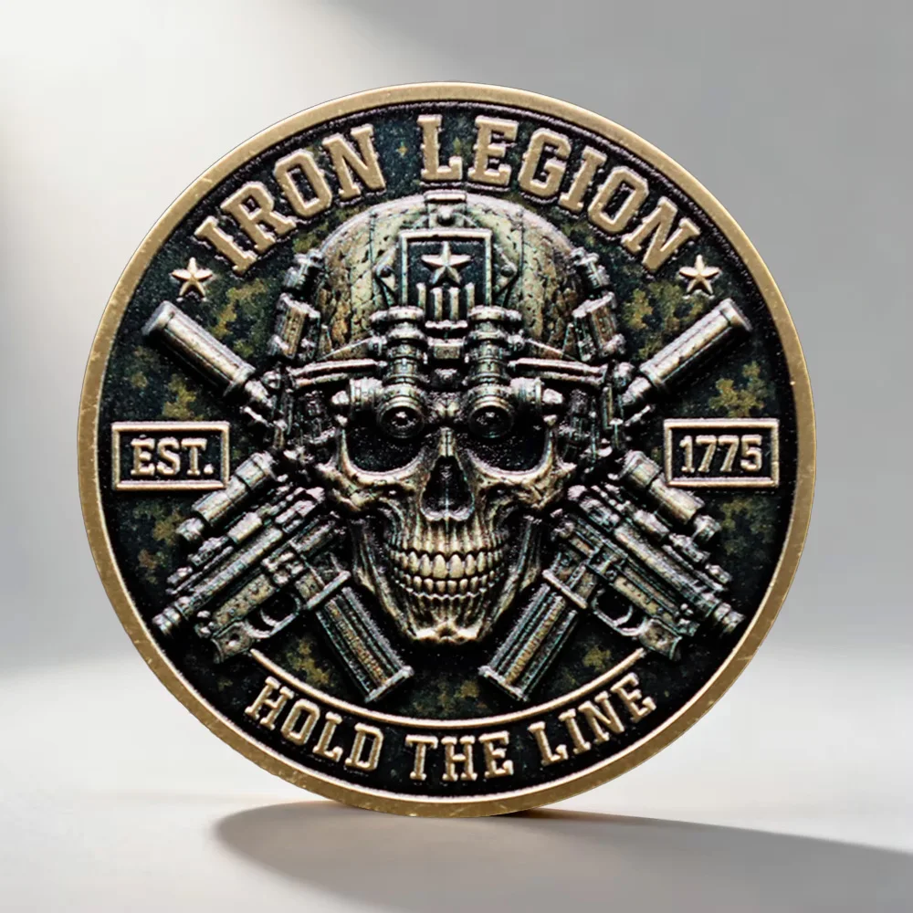 Vintage Bronze Plated Tactical Collection Coin US Army Legion Hold The Line Collectible Coin Home Decoration