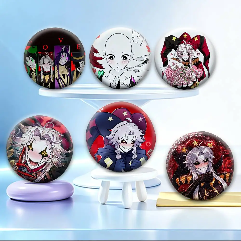 Dark Carnival T-The Freak Circus Pierrot   Badges Creative Tinplate Button PinsBrooch Badge Clothes Backpack