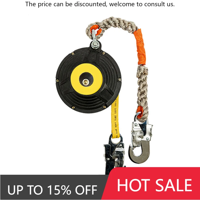 

Self Retractable Fall Arrester 3.25KG 15M Fall Arrester System Protective Equipment Self Retractable Lifeline Fall Arrester