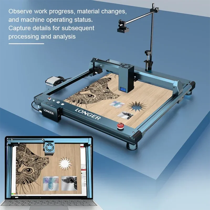 LONGER Lightburn Camera, Camera Kit for Laser Engraver LONGER Lasercam for Laser Engraving/Cutting Machines Remote Monitor Con-2