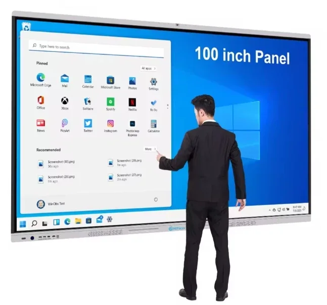 

55/65/75/86/100 Inch Touch Screen Interactive Board LCD Display Meeting Room Education Classroom Smart Interactive Whiteboard