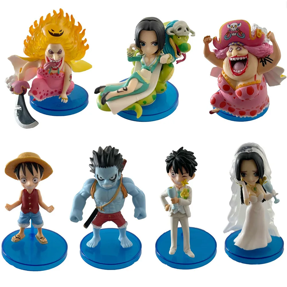 1 Pcs Anime Luffy Action Figure Sabo Nami Boa Hancock BIG MOM Four Emperors PVC Model Statue Collection Kid Gift Toy