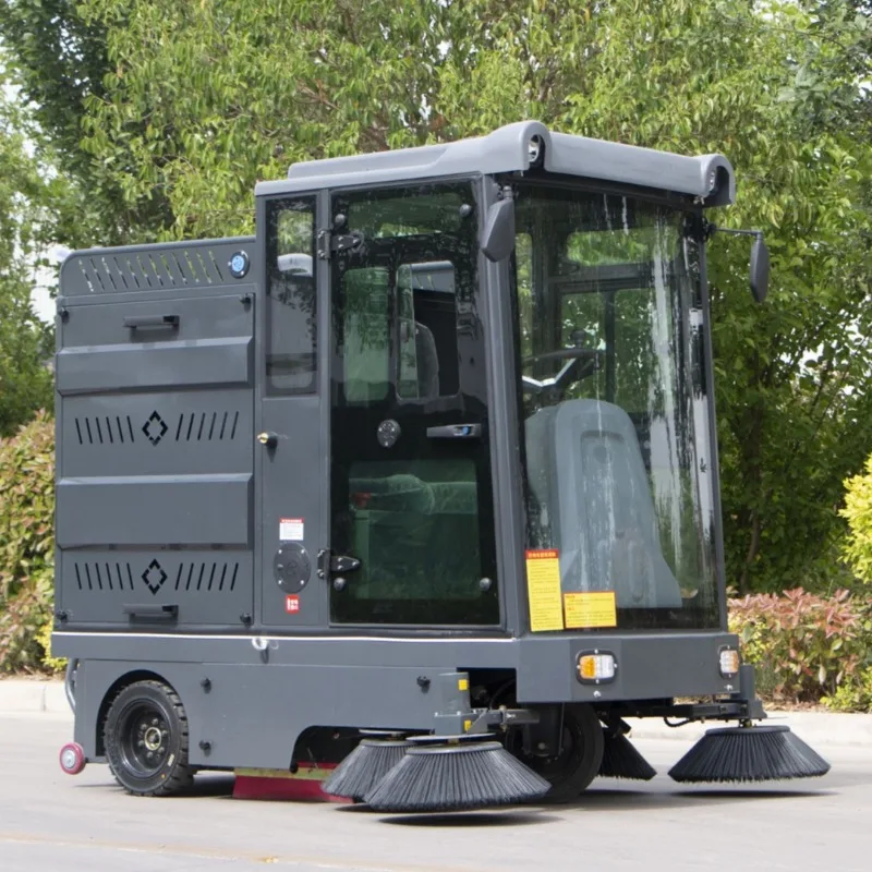 Warehouse Battery Walk Behind Floor Sweeper Industrial Floor Cleaner Sweeper