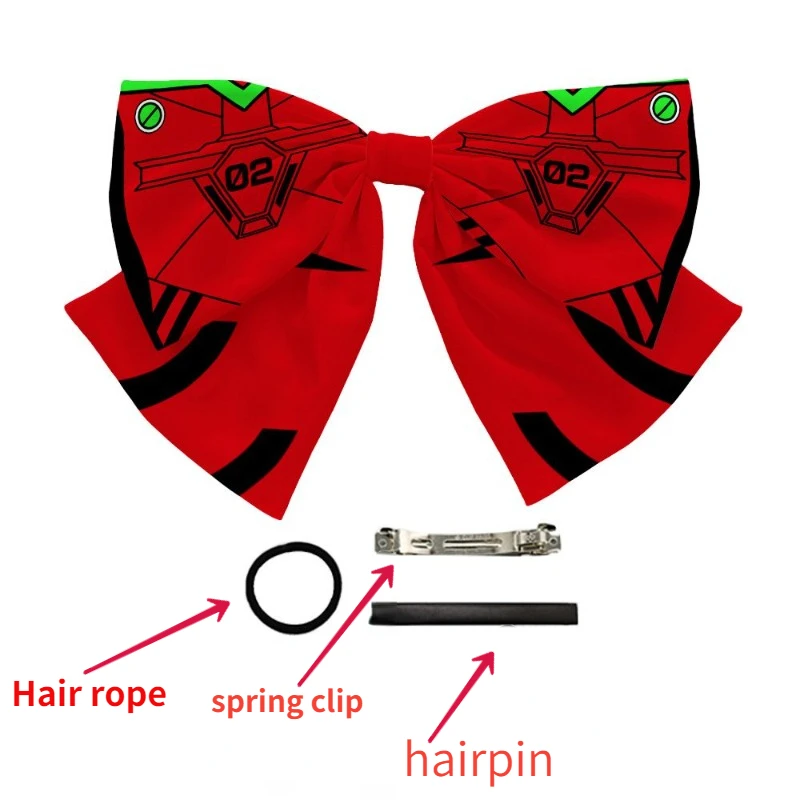 Asuka Langley Soryu Hair Accessories Animation Peripheral Cosplay Props Cute Cartoon Hair Rope Hairpin Japanese Kawaii Headwear