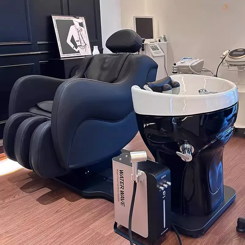 

Intelligent Electric Massage Shampoo Hair Treatment Scalp Care Chair Multifunctional Rotating Integrated Massage Flushing Bed