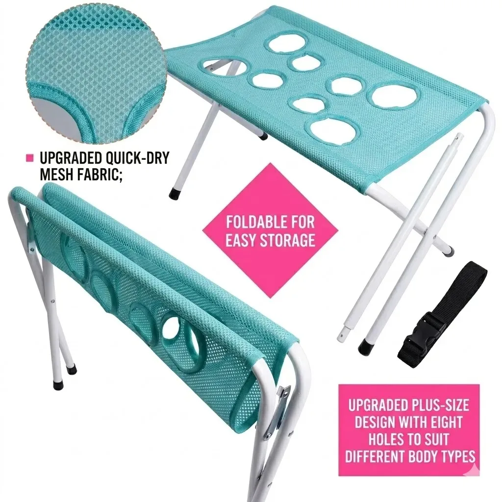 Pet Grooming Hammock Stand Foldable Breathable Bath Rack For Cats_voghion.com