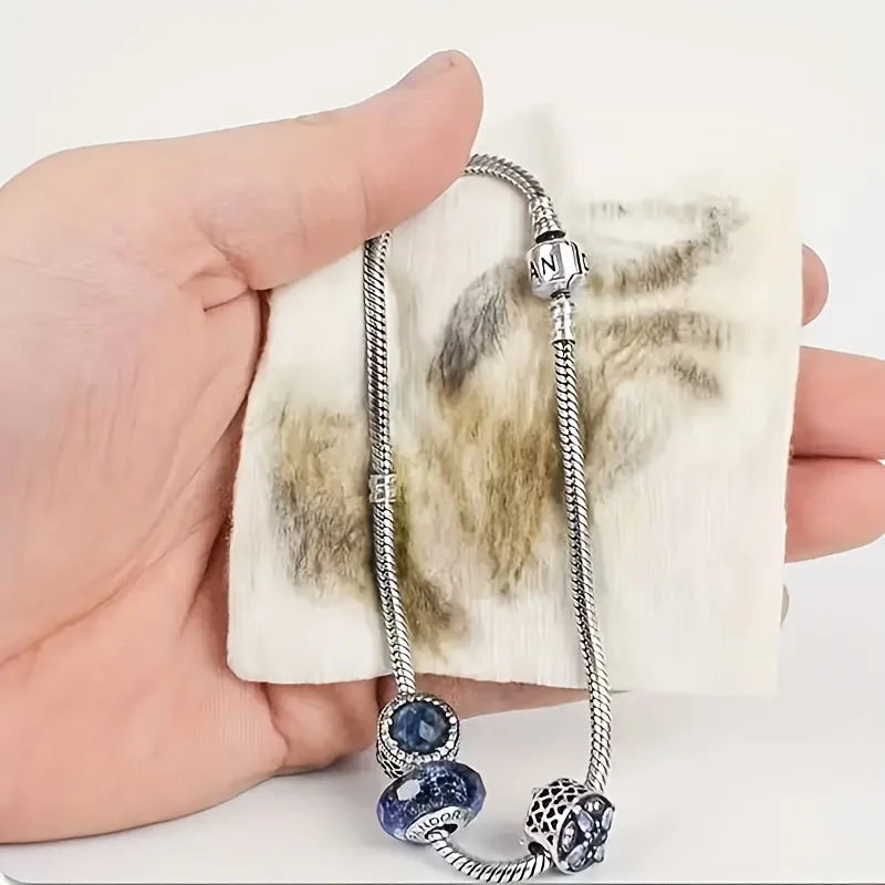 

365For use by angels，10Gold and Silver Jewelry Polishing Cloth - Suitable for rings、Necklace、Bracelet、Bead Cleaning，Anti-oxidati