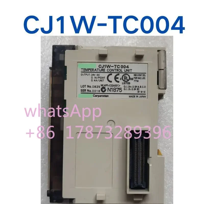 

Used CJ1W-TC004 Temperature Control Module tested OK and shipped quickly