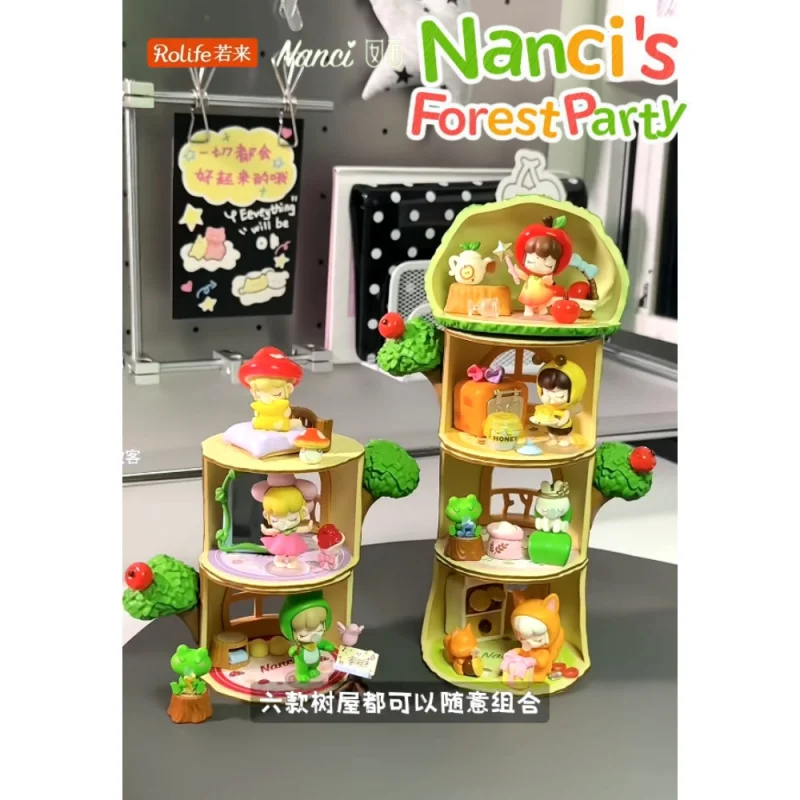 Rolife Nanci Forest Party Blind Box Collectible Figure Desktop Ornament Trendy Art Toy Home Decor Birthday Gift For Collectors