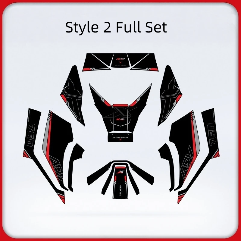 For Honda X‑ADV750 2025 Model PVC Anti‑Slip Fuel Tank Stickers Anti‑Scratch Waterproof Sunproof Protective Decals Mod Accessorie