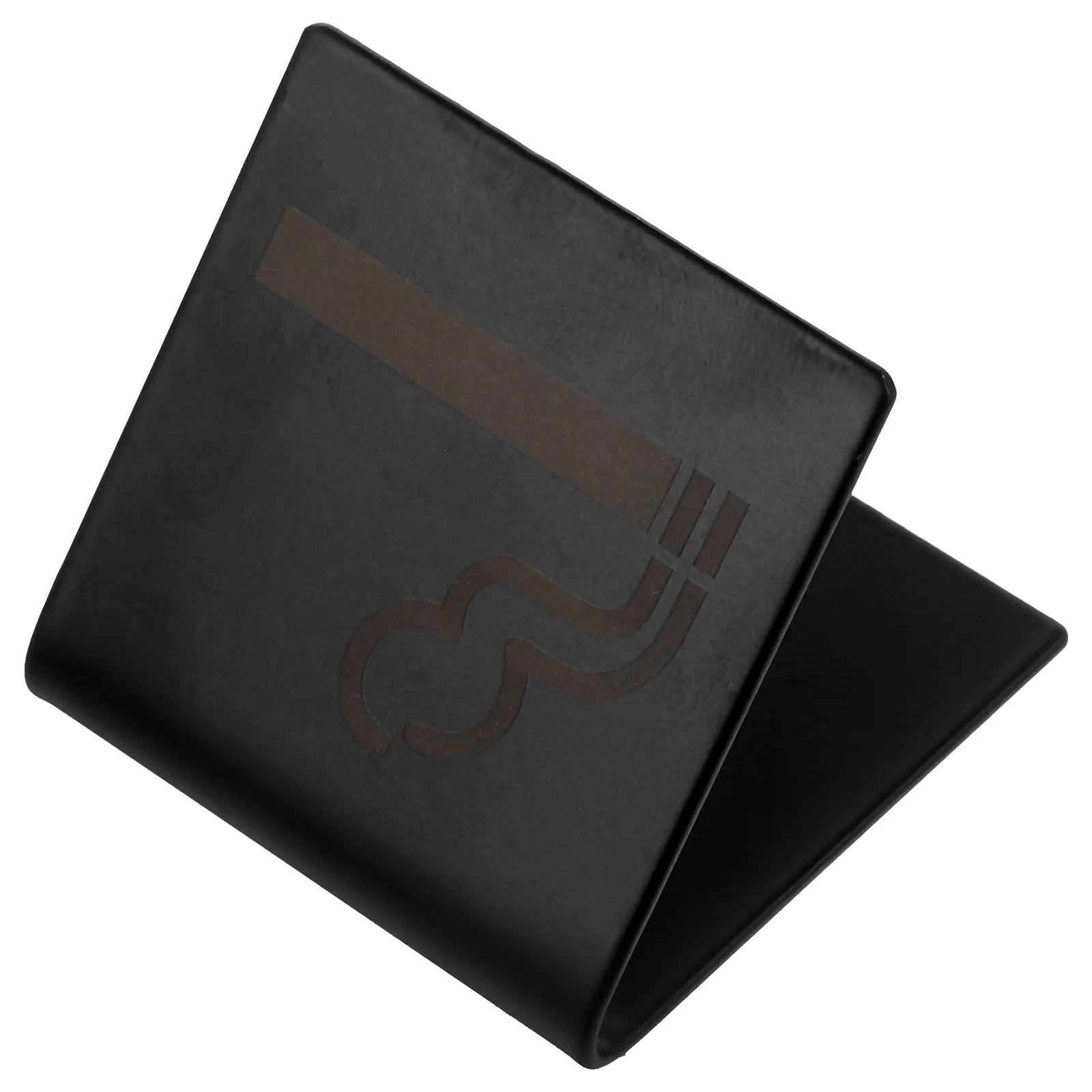 

No Smoking Sign 5x5CM Black Stainless Steel Desk Icon Table Cards Non Fading Dining Room DecorTabletop Sign Board