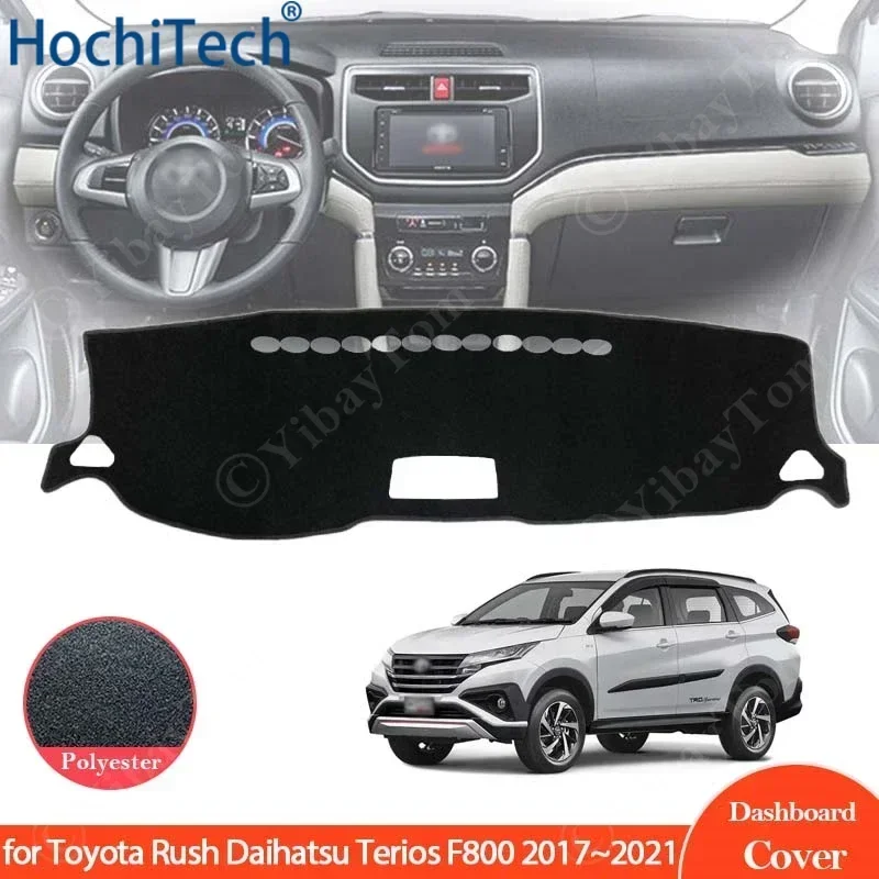 

Чехол на приборную панель автомобиля, защитная накладка на приборную панель, солнцезащитный ковер, анти-УФ-приборник для Toyota Rush Daihatsu Terios F800 2017 ~ 2021
