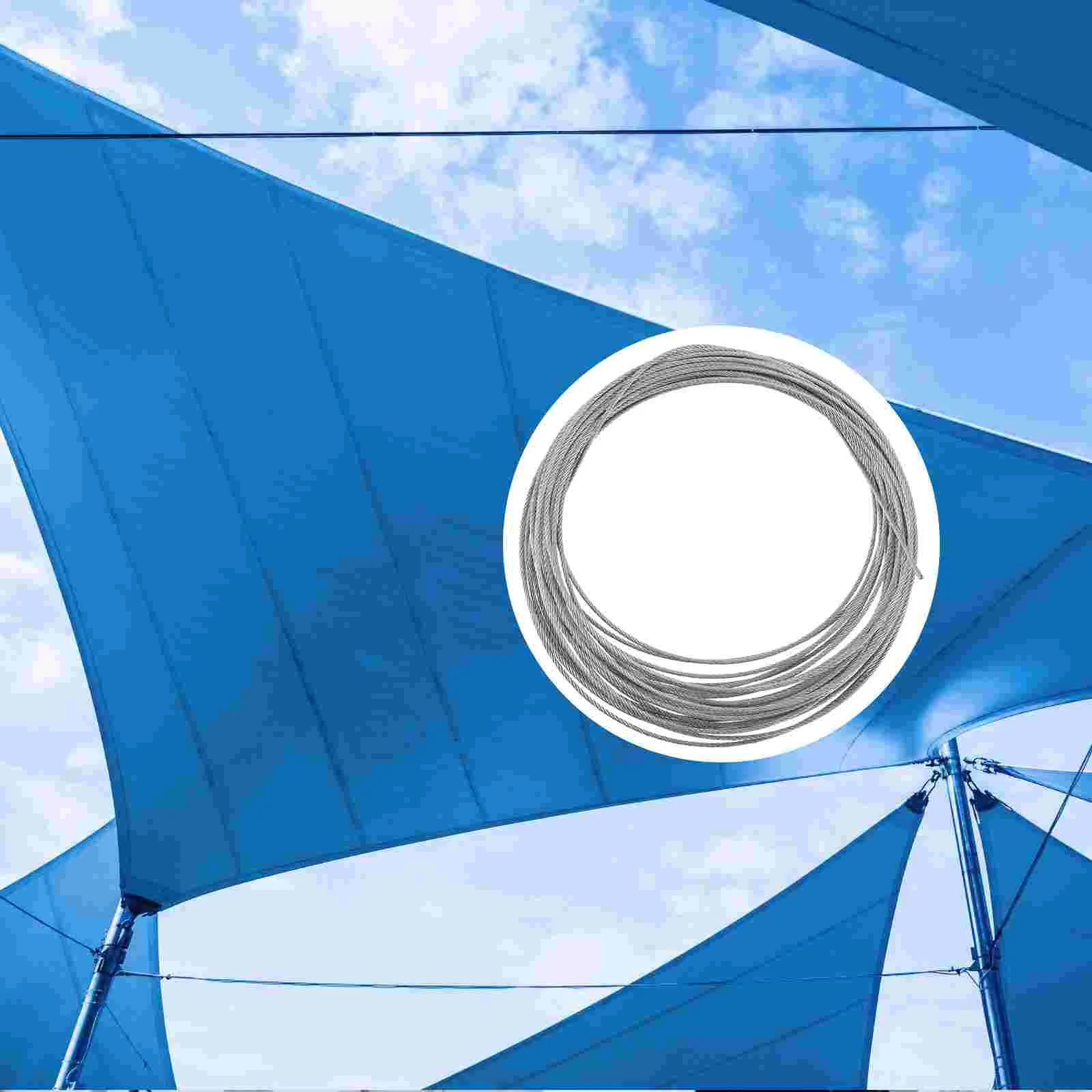 Проволочные чехлы для шнуров, стальная веревка для белья, веревка из нержавеющей стали, наружные кабельные крючки