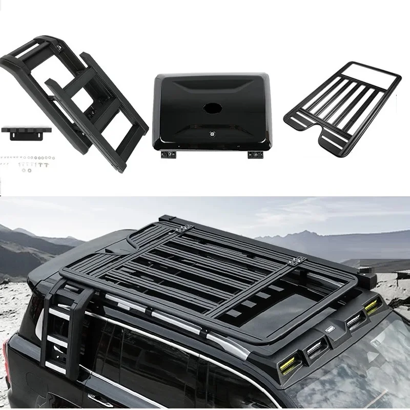 Best-selling Maika Aluminum Alloy Roof Rack Luggage Carrier Side Cover 100kg Capacity For Changan Tank 500 & 300