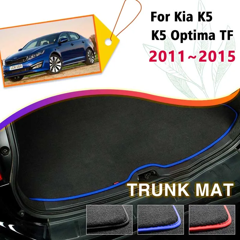 

Car Rear Trunk Mat For Kia K5 Optima TF 2011~2015 2012 2013 Boot Cargo Liner Tray Trunk Luggage Floor Carpet Pads Accessories