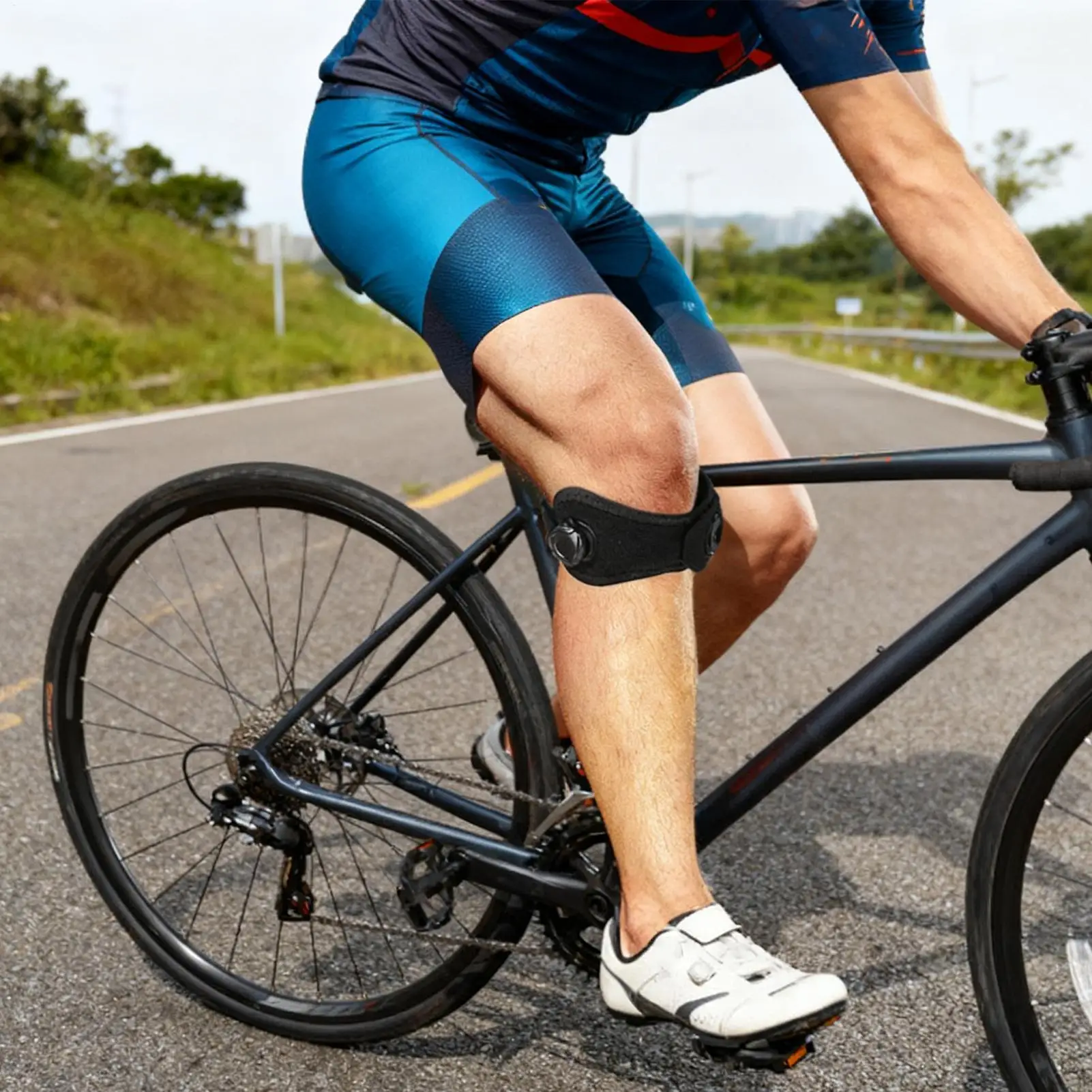 

Patella Strap Protective Ergonomic Sports Gear Knee Support Brace For Hiking Soccer Basketball Running Tennis Volleyball Squats