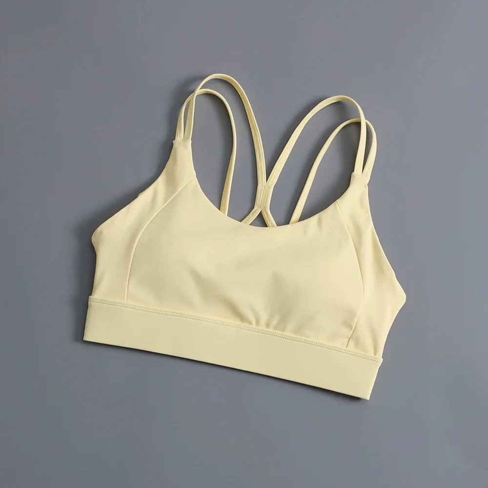 Sportunterwäsche mit Brustpolster, stoßfester Fitness-BH, nacktes Yoga-Top, Lauf- und Outdoor-Bekleidung, schöner Rücken für Frauen – Detail 7