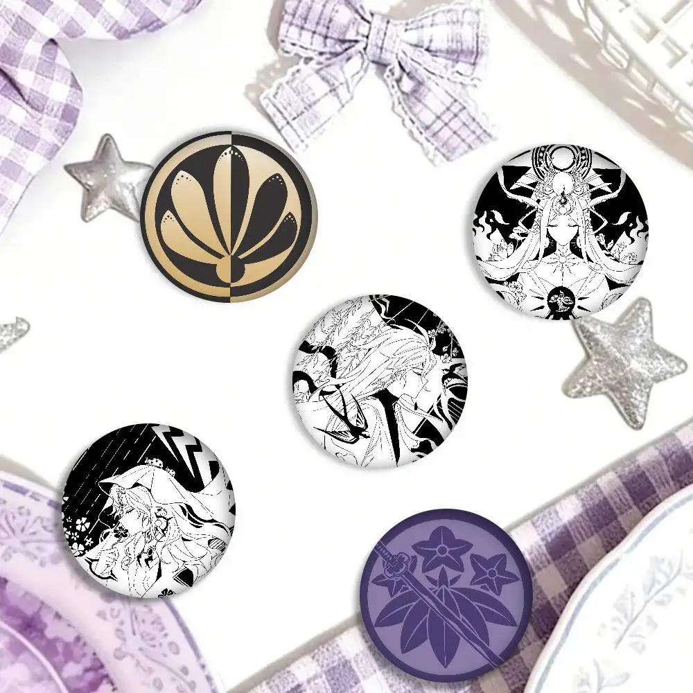 Anime Onmyoji game logo  Soft Button Pin Funny Silly Gnarpy On A Skateboard Meme Badge Gamer Collection Gifts