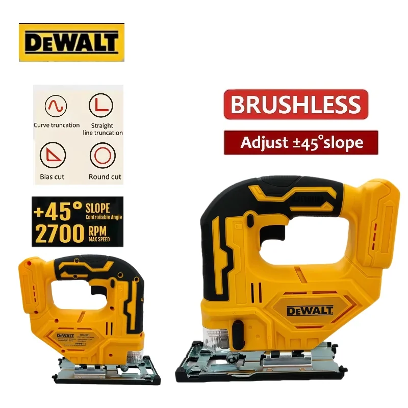 

Аккумуляторный бесщеточный лобзик Dewalt 2700 об/мин, портативный многофункциональный регулируемый электроинструмент для работы по дереву