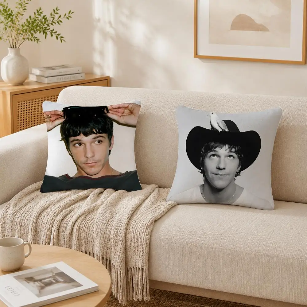 Singer R-Role Model Cushion Cover Plush Decorative Pillow Case With Hidden Zipper Cutecore Room Decor For Home