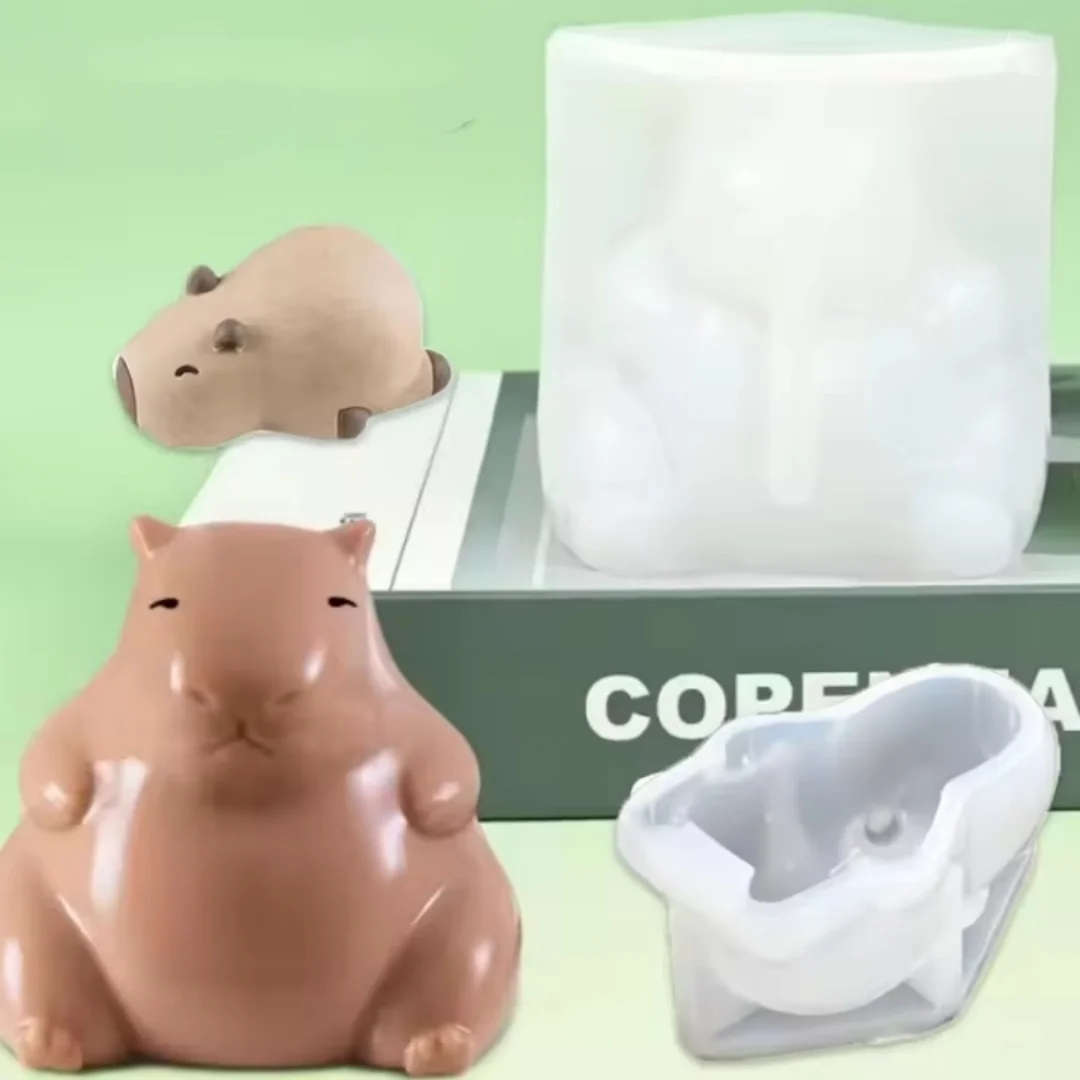 3d Cat Milk Jelly Mold, Rabbit Dinosaur Shaking Jelly Silicone Mold, Cartoon Pudding Mousse Cake Grinding Tool