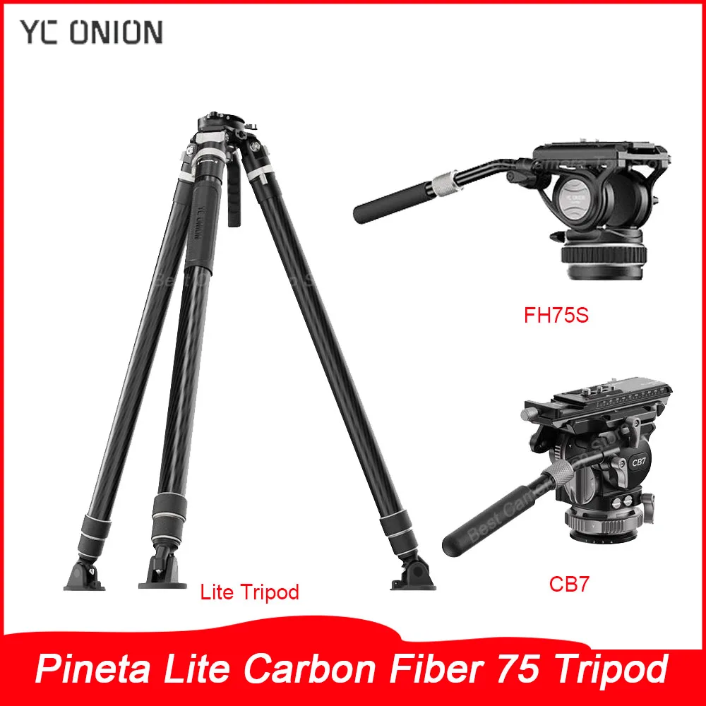 

YC Onion Pineta Lite Carbon Fiber Tripod Professional Stable Stand for Camera/Video Recording, Lightweight Durable for Outdoor