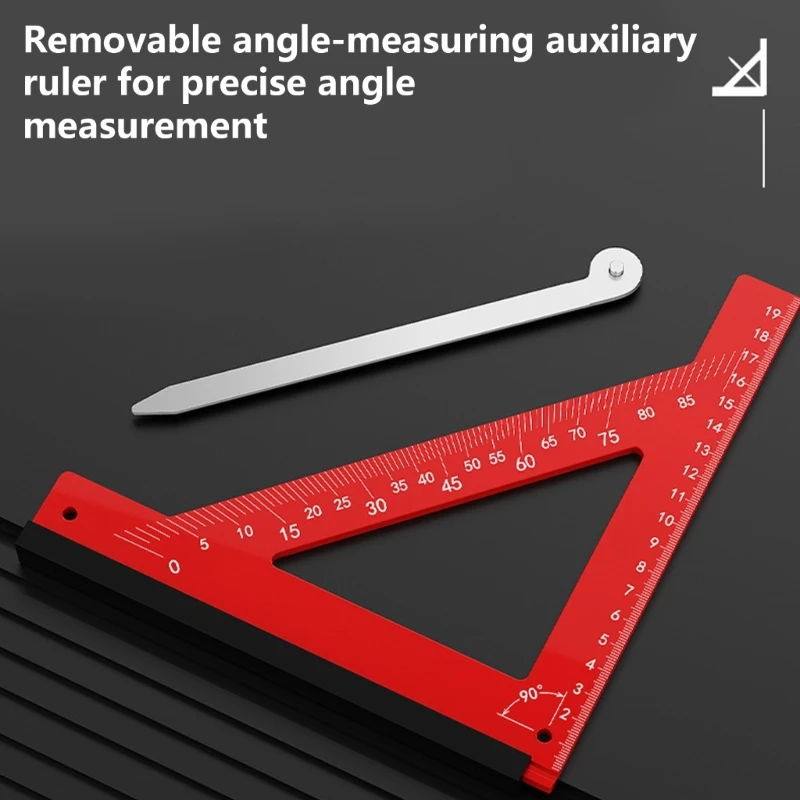 Right Angled Measurement Tool With Double Side Scale Suitable For Builders Carpenter And Home Improvement Projects