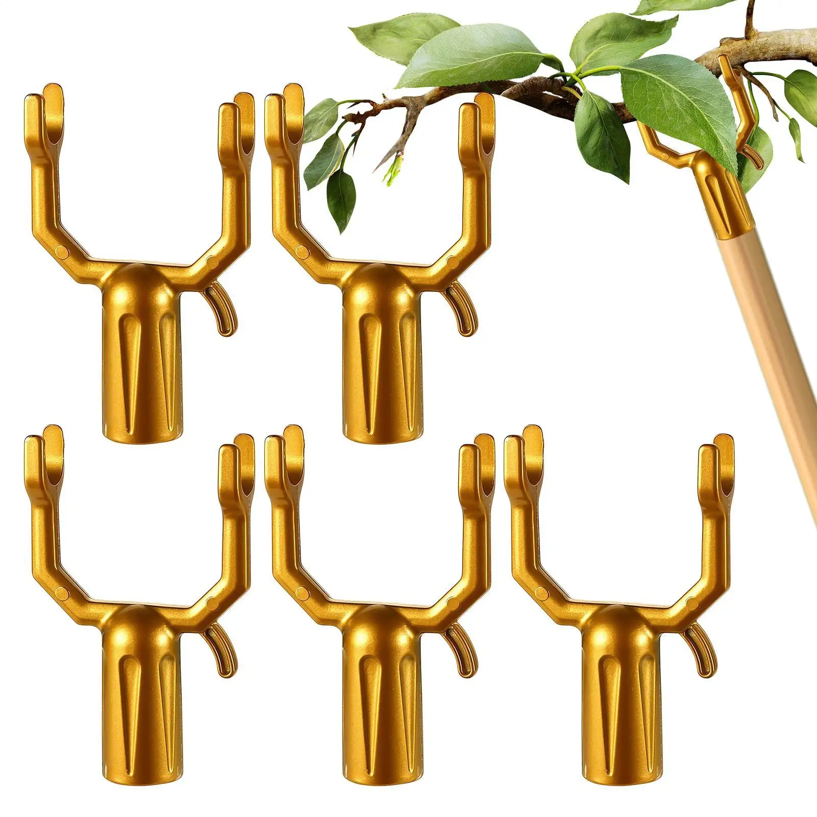 Branch Support For Fruit Trees 5-pieces Adjustable Metal Plant Stake Metal Pole Support Base For Garden Backyard Orchard Farm