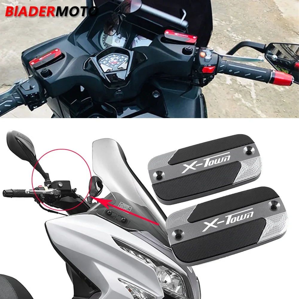 Motorcycle Accessories For KYMCO XTOWN300i XTOWN125i X-TOWN 125 i 300 i XTOWN Front Brake Fluid Reservoir Oil Tank Cup Cover Cap