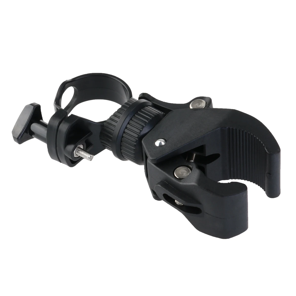 

Rotating Flashlight Bracket Holder Clamp Handlebar Bike Clip LED Torch Mount 360 Degree Rotate Strong Grip Suitable Most