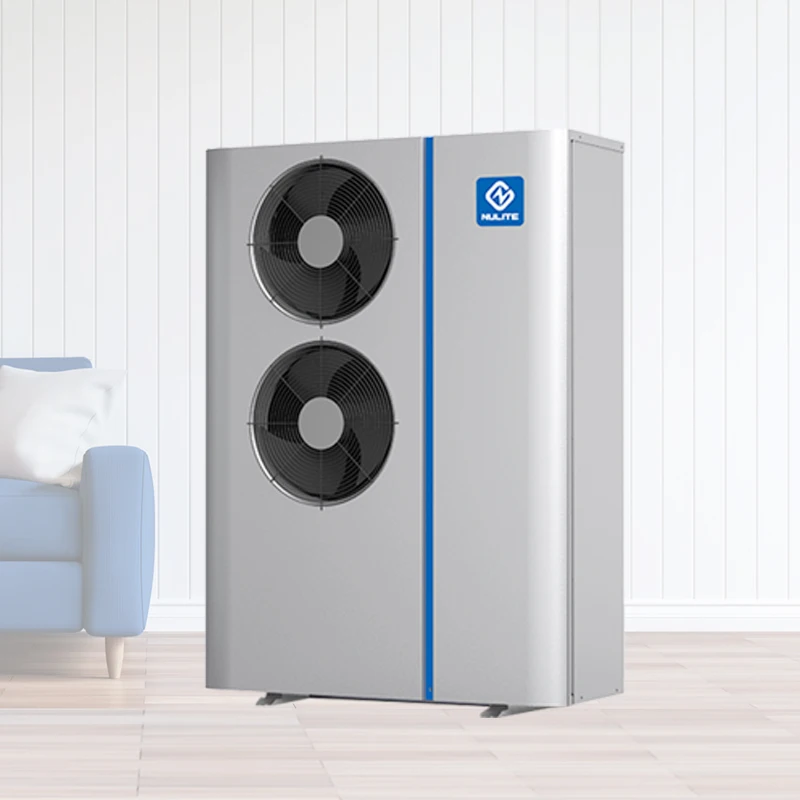 Nulite 8KW 12KW Air To Water DC Inverter Air Source R32 Heat Pump Water Heater With Buffer Tank
