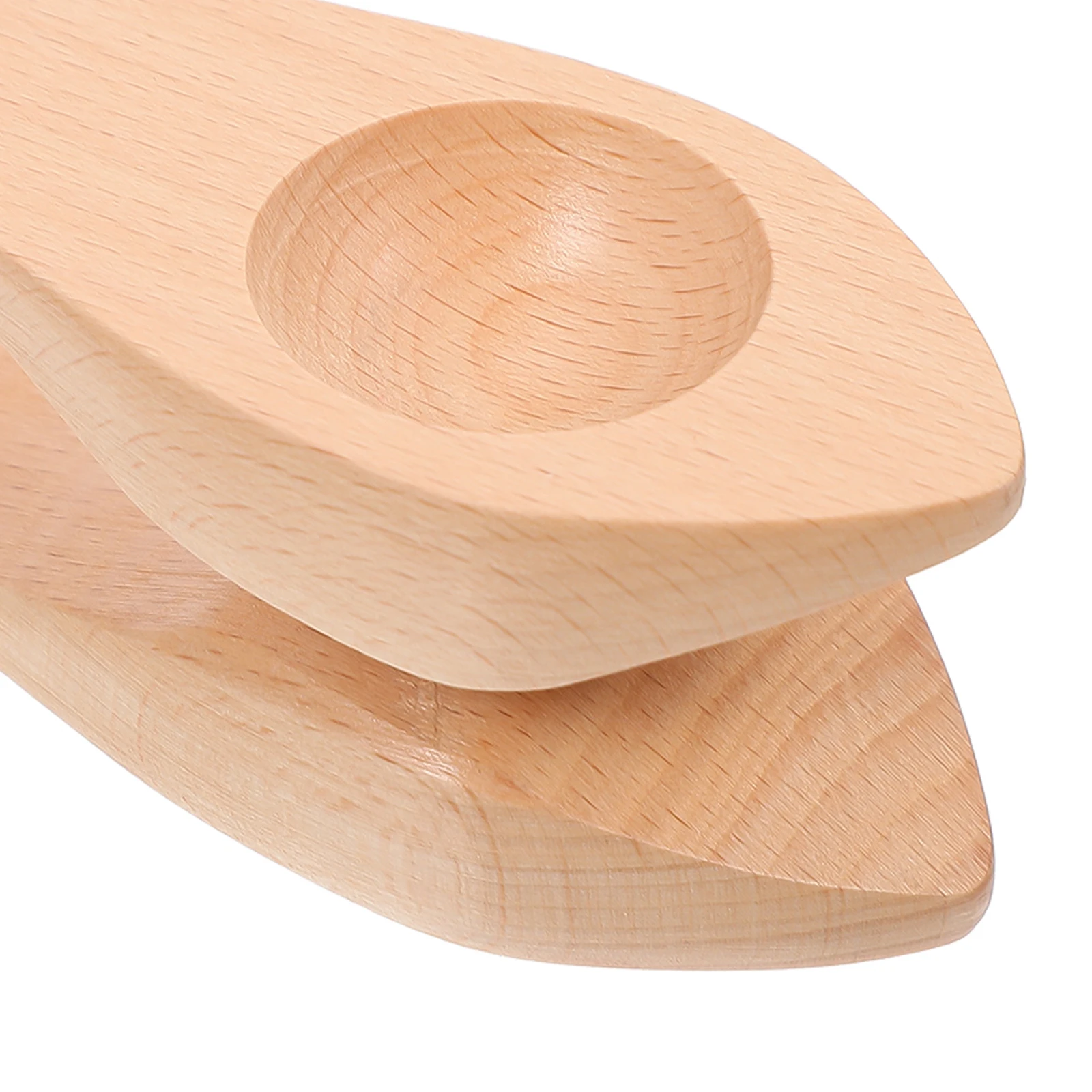 

2pcs Wooden Musical Spoon for Kids Children's Percussion Instrument Baby Toys Large Smooth Fine Crafted Home School