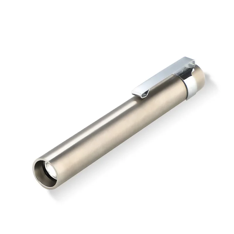 Soshine LED ไฟฉายสแตนเลสเครื่องมือไฟฉายแบตเตอรี่ AAA Self Defense 240 Lumens Mini แบบพกพากันน้ำ