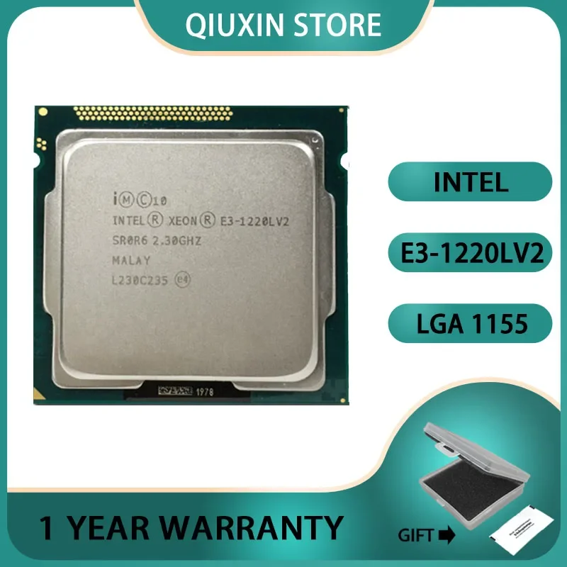 INTEL E3-1220LV2 V2 2,30 GHZ Dual-Core 3MB 1600MHz E3 1220L V2 FCLGA1155 TPD 17W SmartCache e3-1220L V2 DDR3