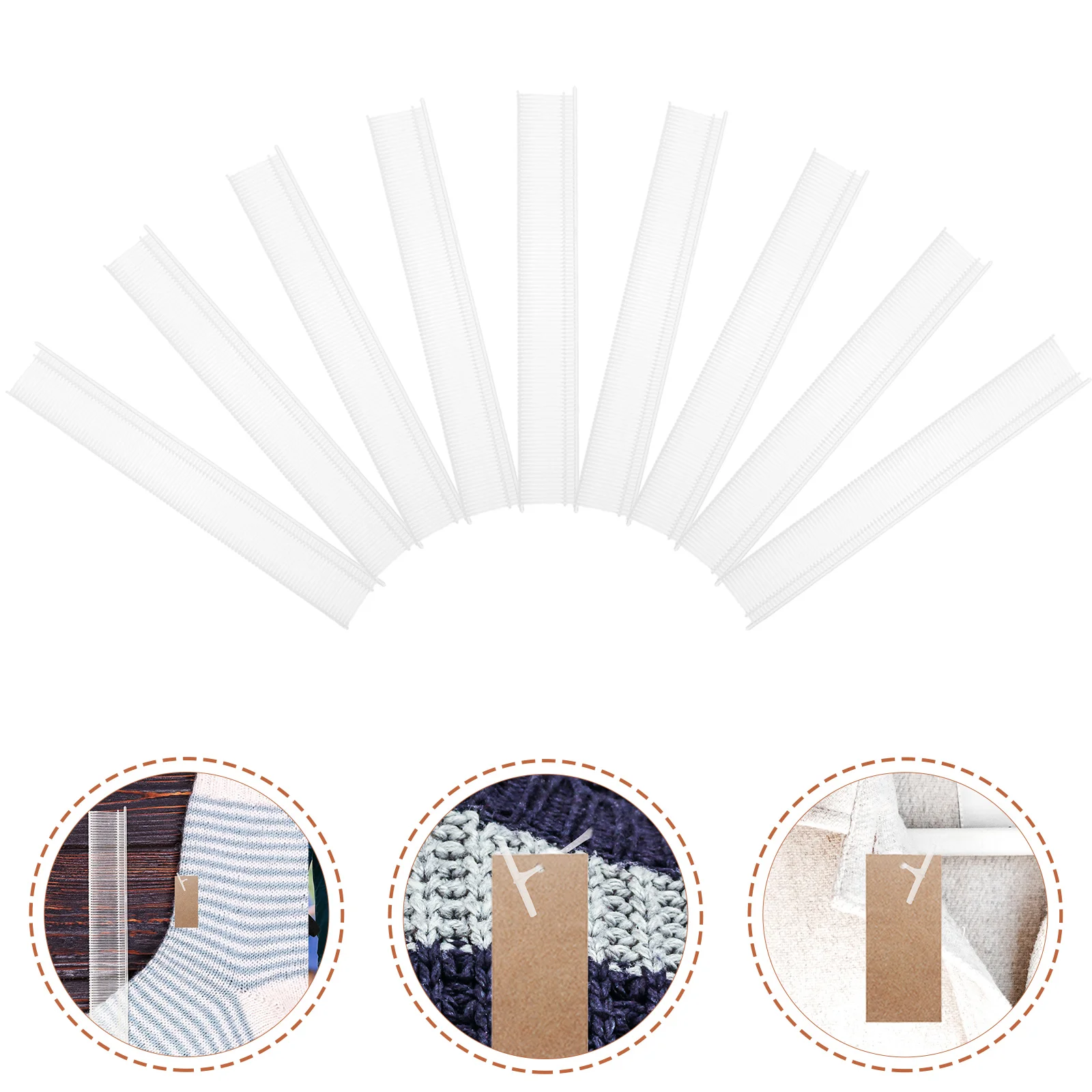 

10000 Pcs Clothing Labels Sock Glue Needle Hanging Tag Fasteners Ordinary Locks Clothes Rope