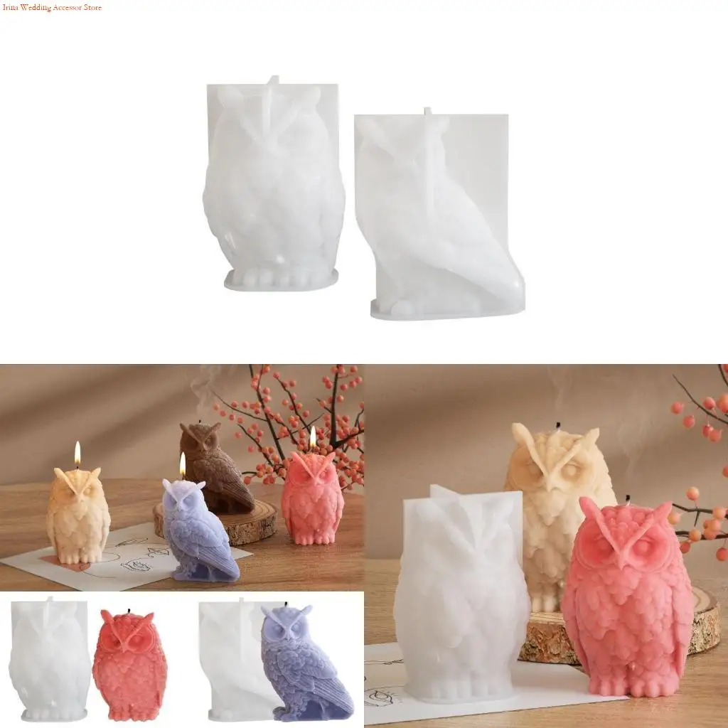 

G92D формы для свечей ручной работы, силиконовые 3D-формы ручной работы, формы в форме совы, формы для рукоделия, формы для для