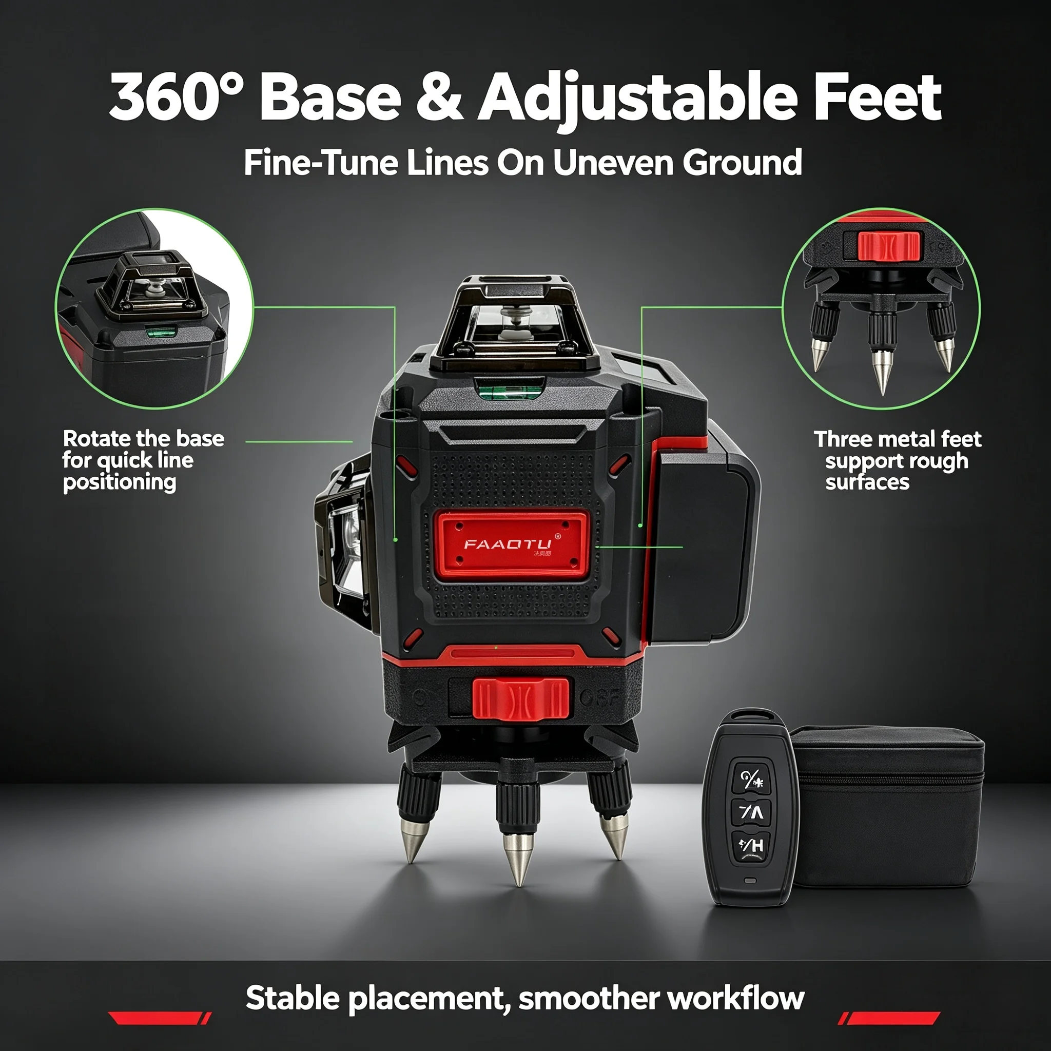 Niveau laser 3D compact FAAOTU - Industrial Laser Alignment avis et prix