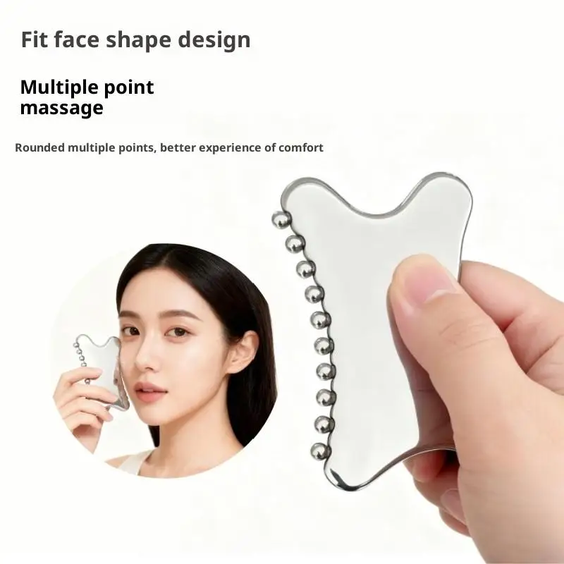 

Gua Sha Board Guasha Massage For Face Stainless Steel Body Massager Facial Scraping Plate SPA Guasha Scraper For Neck Back