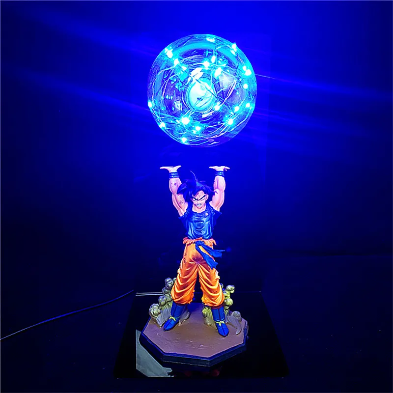 Dragon Ball Lamp Son Goku Figures Figurine DBZ Strength Bombs DIY Table LED Night Light Bedroom Decorative Collection Toys