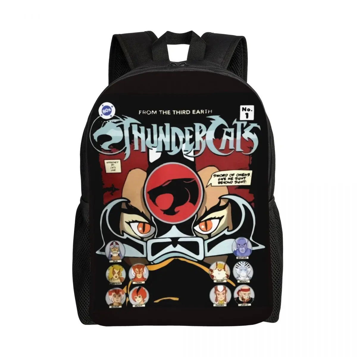 

Custom 3D Printing Cartoon Anime Thundercats Backpacks HiMan Cheetara College School Travel Bags Bookbag Fits 15 Inch Laptop