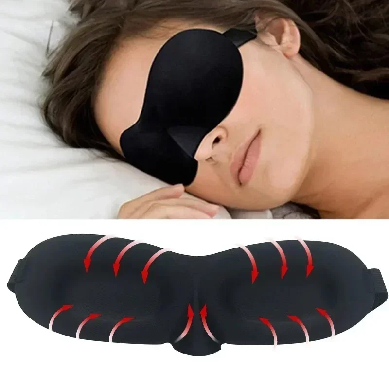 3D Sleeping Eye Mask for Travel Rest Aid Eye Cover Patch Paded 안대 Soft Sleeping Mask Blindfold Eye Relax Belleza Y Salud