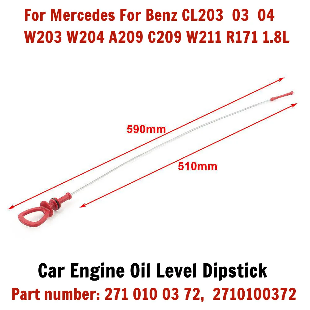 1pc Engine Oil Level Dipstick 2710100372 For Mercedes For Benz W203 W209 W211 CLK R171 Oil Dip Stick Components Car Accessories
