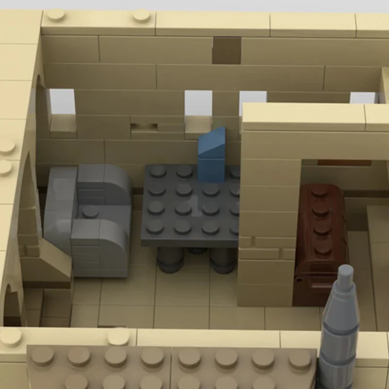 MOC Tijolos De Construção De Tecnologia De Troca Temporária, Blocos Modulares, Modelo Star Movie, Tijolos De Deserto, Brinquedos De Montagem DIY, Conjuntos De Presentes De Natal