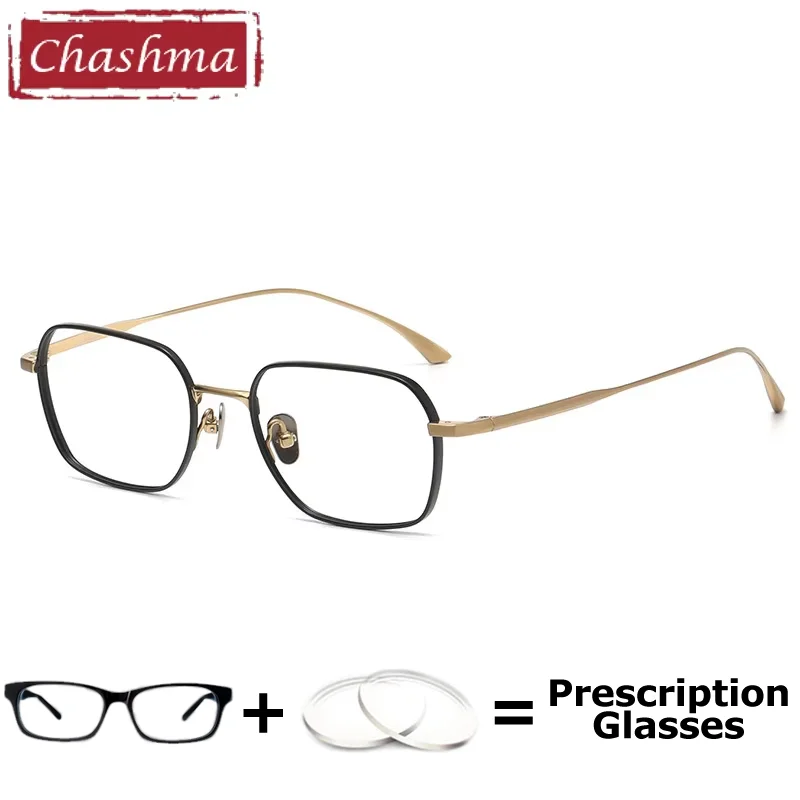 Prescription Glasses Men Eyeglasses Pure Titanium Light Optical Frame Women High Degree Reading Glasses Myopia Multifocal Lenses