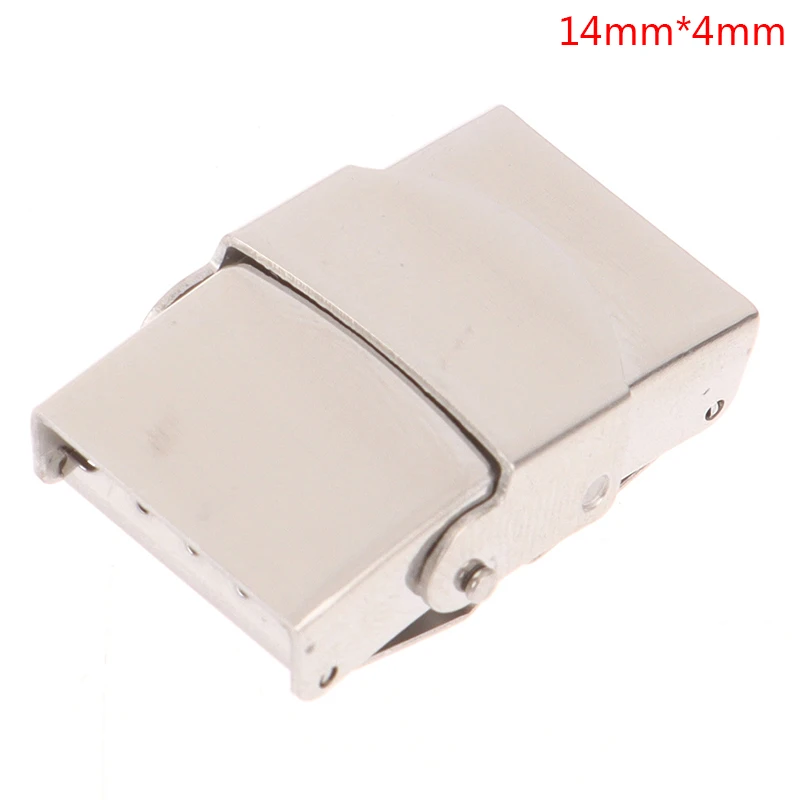 10Pcs Silicone Bracelet Jewelry Making DIY Connect Lace Buckle Stainless Steel Clasp Crimp Jaw Hook Watch Band For Leather